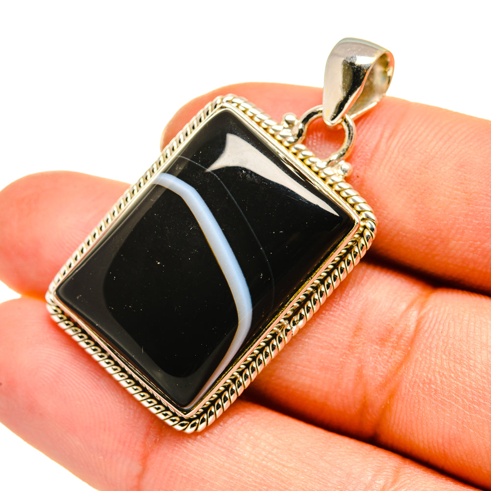 India Agate Pendants handcrafted by Anasilvercos - PD7991