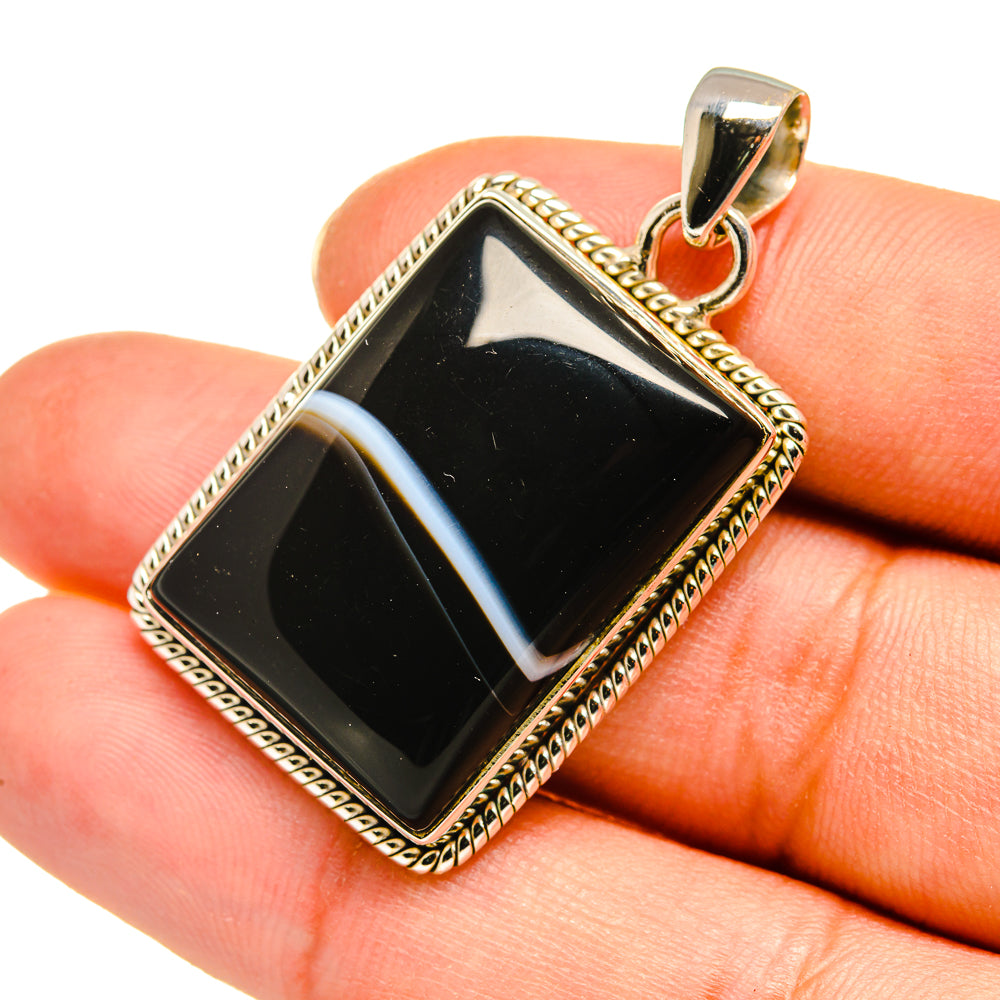 India Agate Pendants handcrafted by Anasilvercos - PD7992