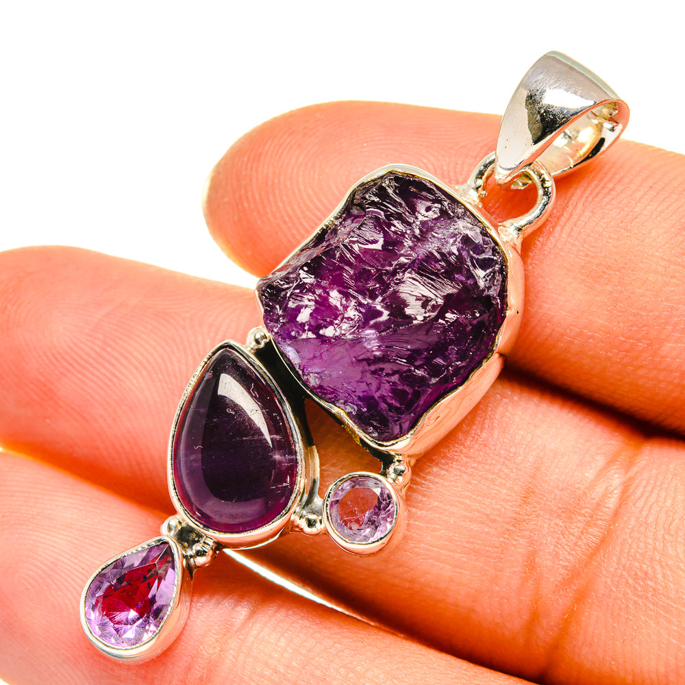 Amethyst Pendants handcrafted by Anasilvercos - PD8015