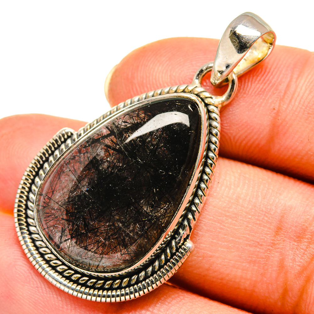 Tourmalinated Quartz Pendants handcrafted by Anasilvercos - PD8048