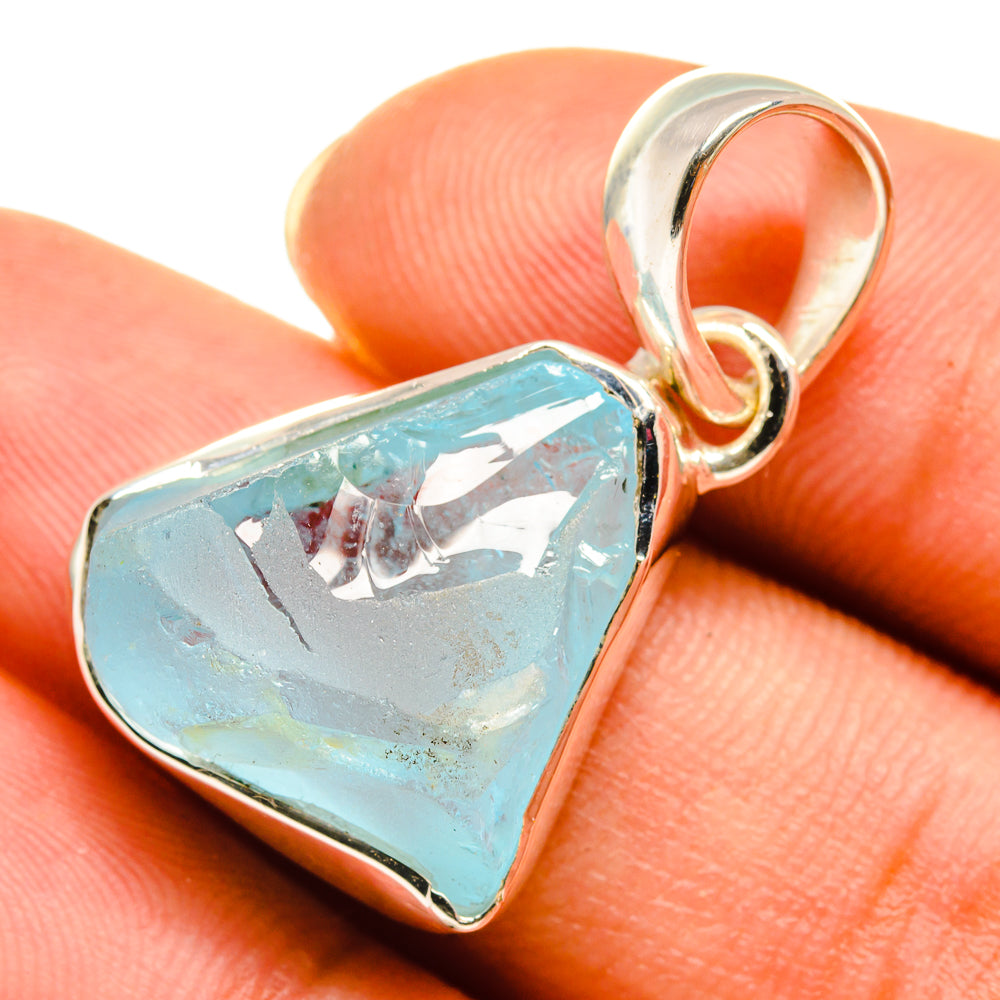 Aquamarine, Blue Topaz Pendants handcrafted by Anasilvercos - PD8057