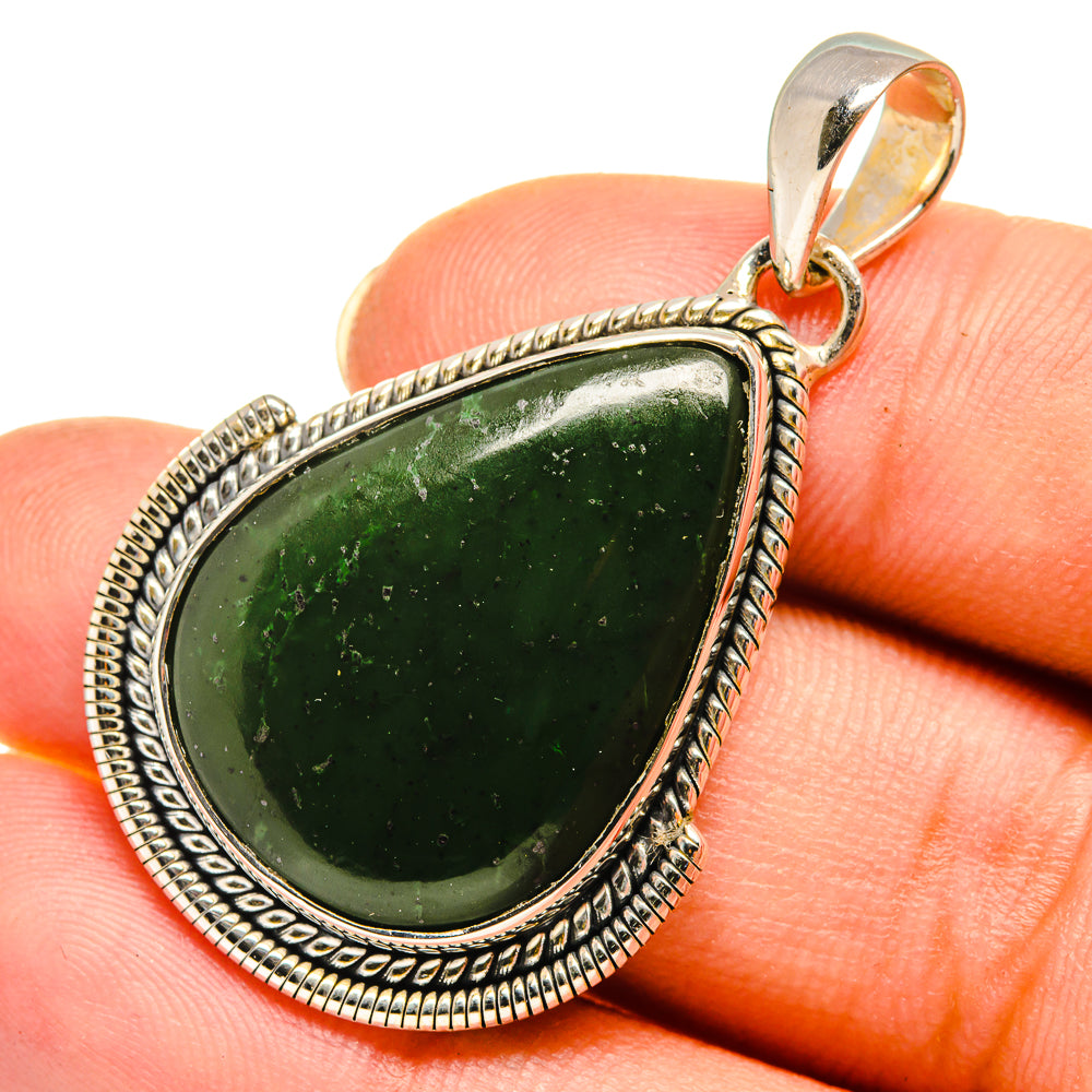 Nephirite Jade Pendants handcrafted by Anasilvercos - PD8059