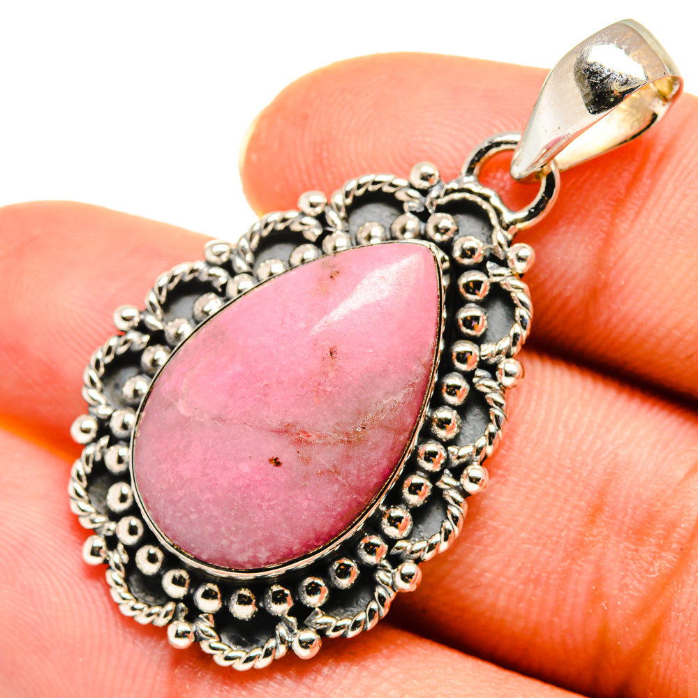 Pink Opal Pendants handcrafted by Anasilvercos - PD8069