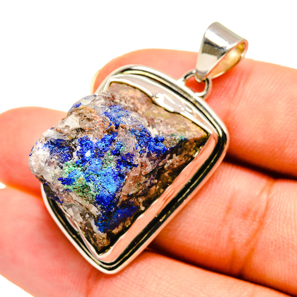 Azurite Pendants handcrafted by Anasilvercos - PD8091