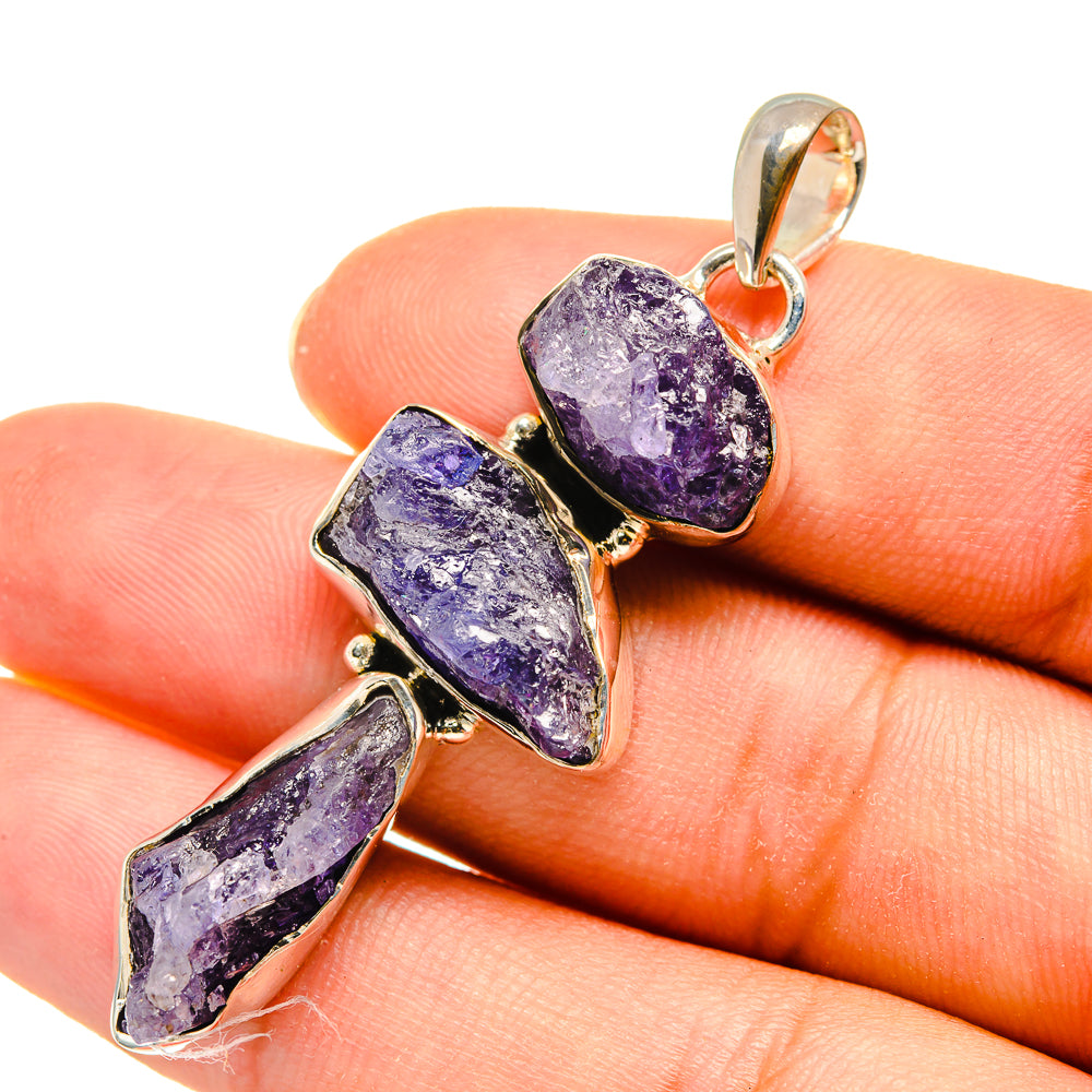 Tanzanite Pendants handcrafted by Anasilvercos - PD8097