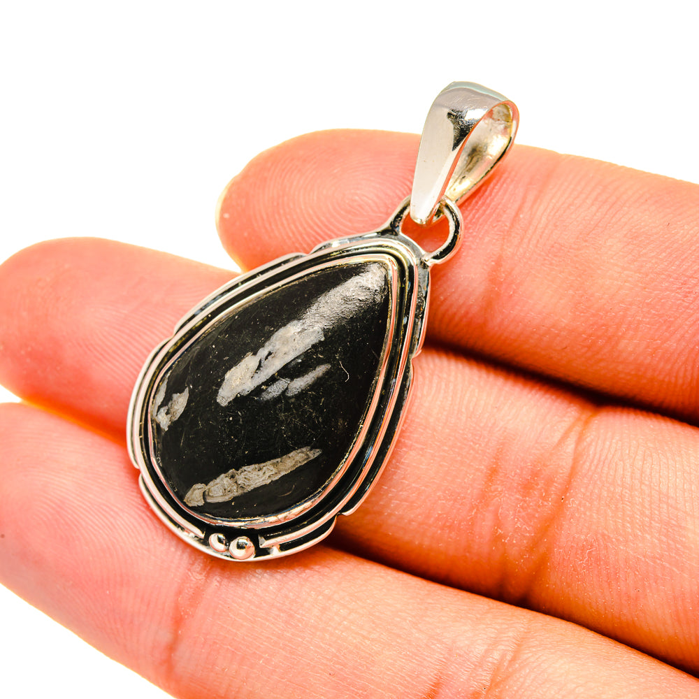 Chrysanthemum Stone Pendants handcrafted by Anasilvercos - PD8101