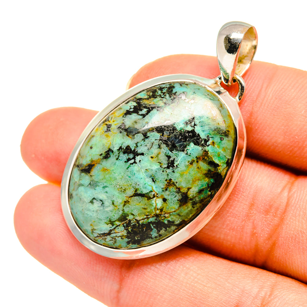 Arizona Turquoise Pendants handcrafted by Anasilvercos - PD8134