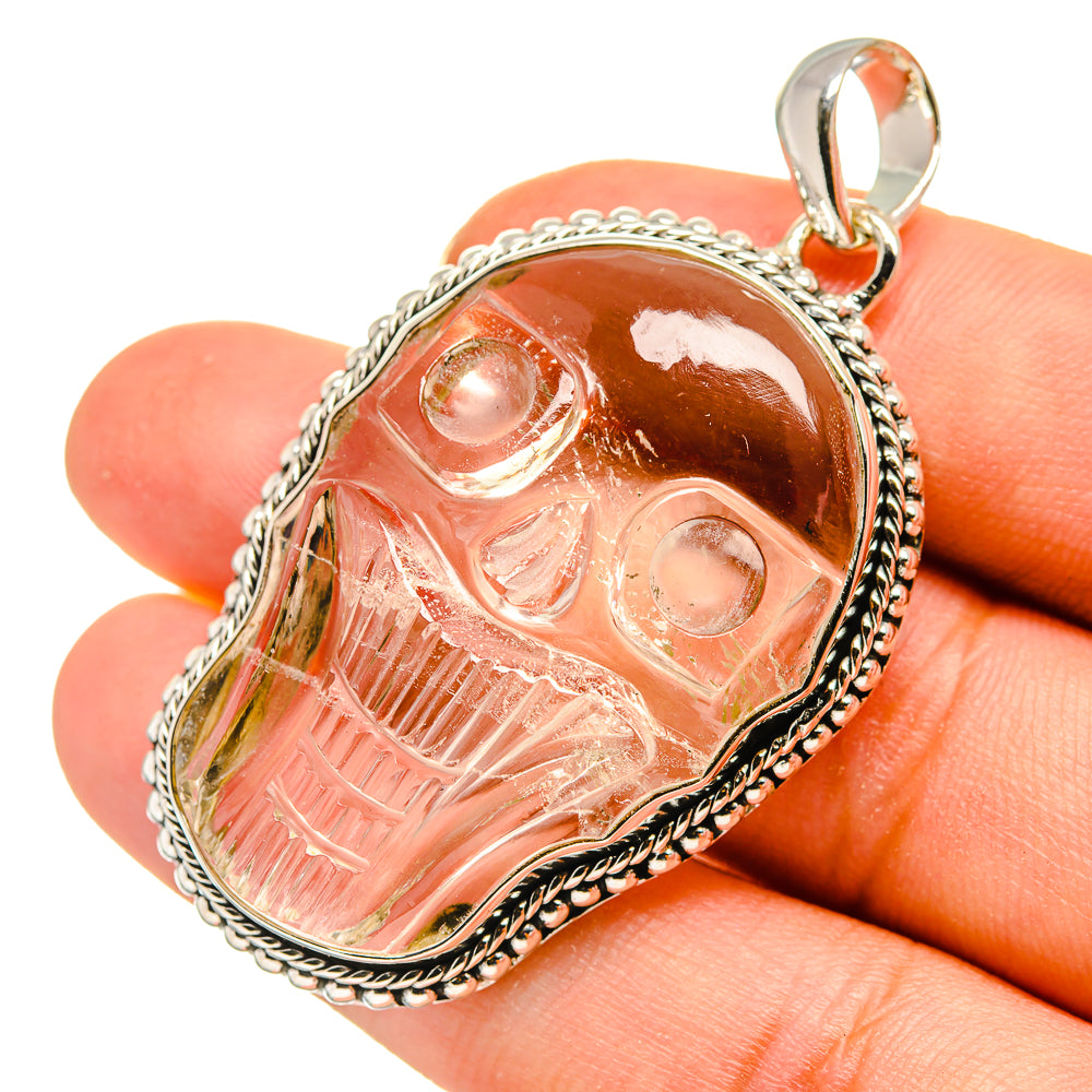 White Quartz Pendants handcrafted by Anasilvercos - PD8169