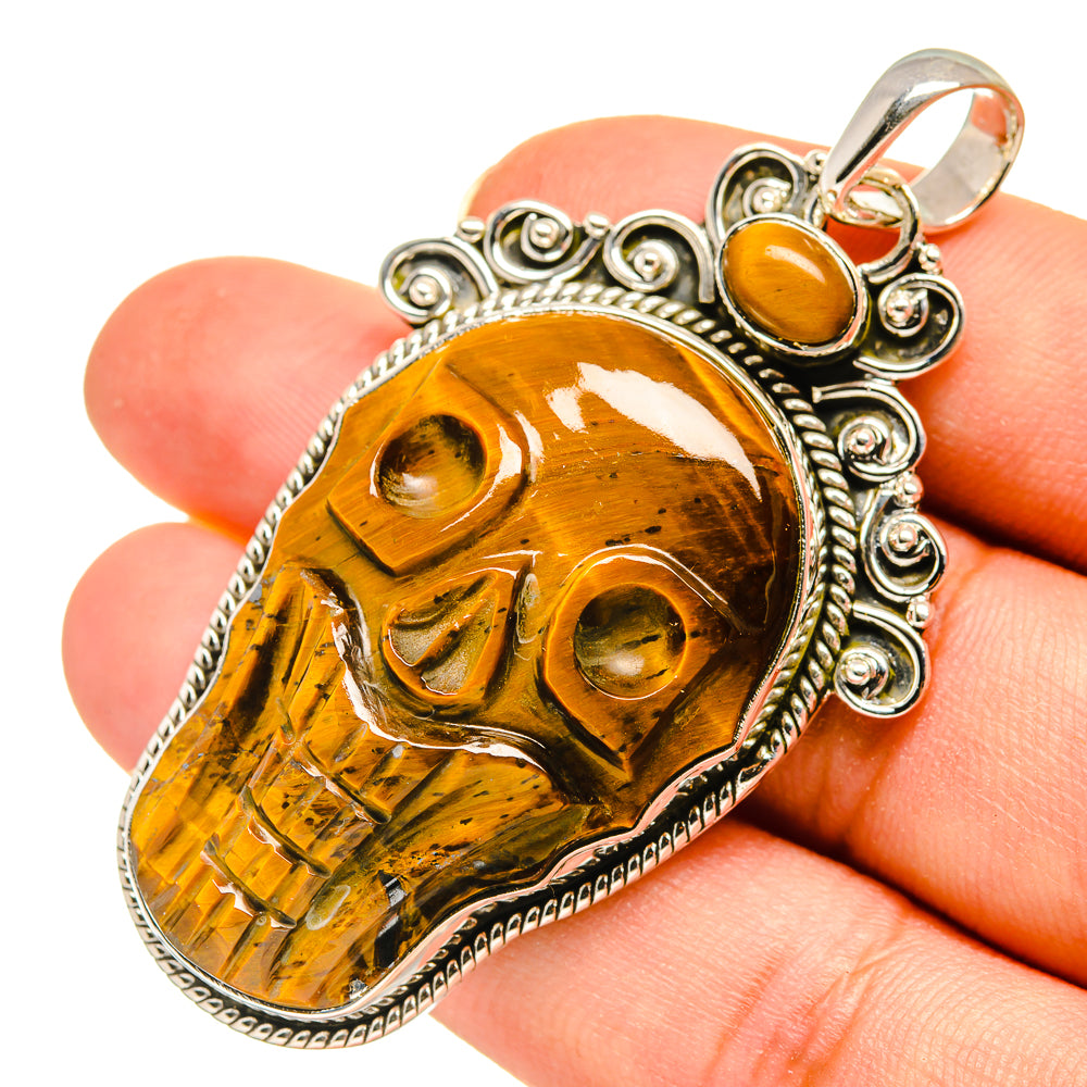 Tiger Eye Pendants handcrafted by Anasilvercos - PD8174