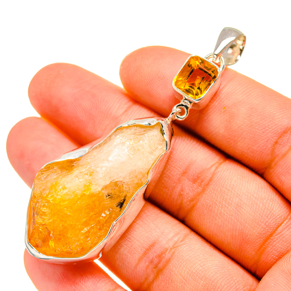Citrine Pendants handcrafted by Anasilvercos - PD8176