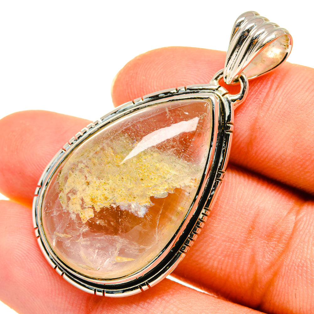 Prehnite Pendants handcrafted by Anasilvercos - PD8220