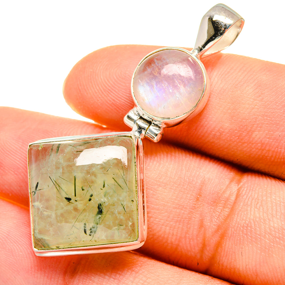 Prehnite Pendants handcrafted by Anasilvercos - PD8221