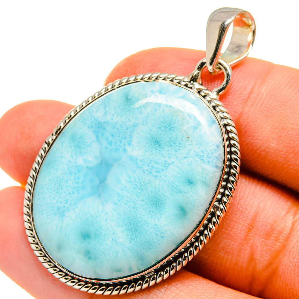 Larimar Pendants handcrafted by Anasilvercos - PD8242