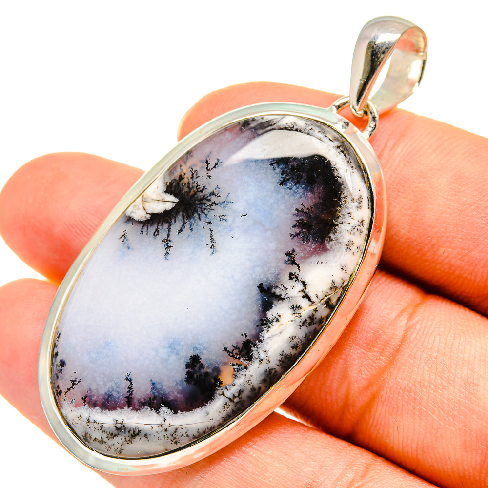 Dendritic Opal Pendants handcrafted by Anasilvercos - PD8246