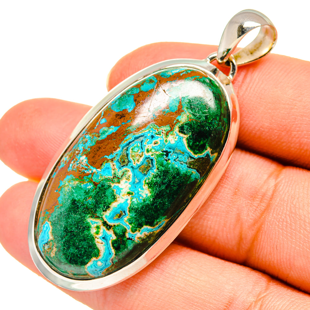 Chrysocolla Pendants handcrafted by Anasilvercos - PD8263