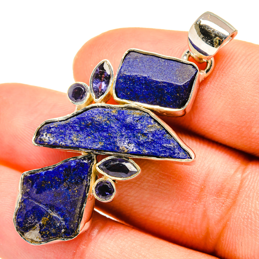 Lapis Lazuli Pendants handcrafted by Anasilvercos - PD8285