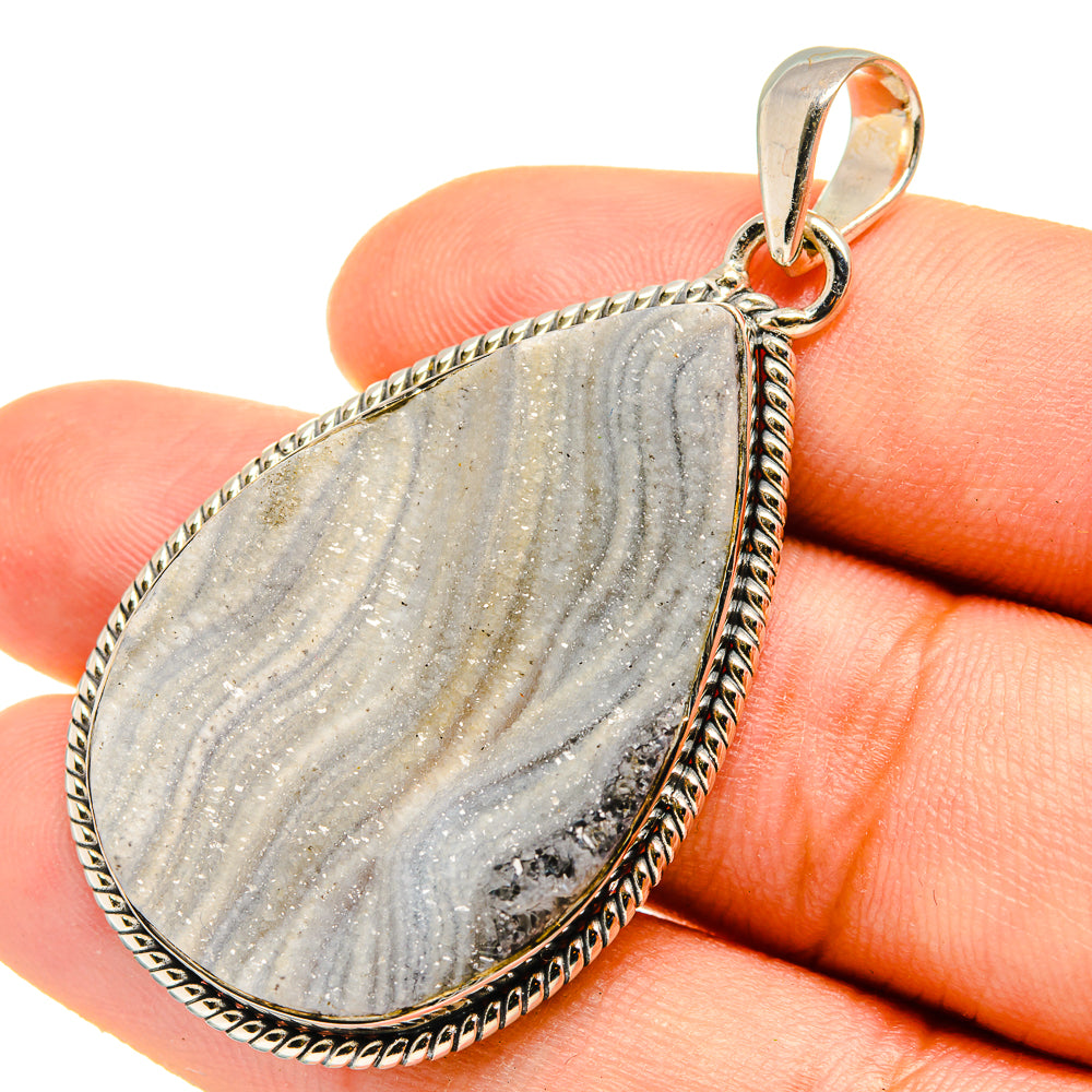 Desert Druzy Pendants handcrafted by Anasilvercos - PD8287