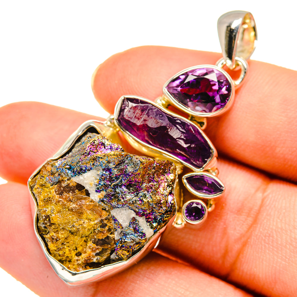 Chalcopyrite Pendants handcrafted by Anasilvercos - PD8288