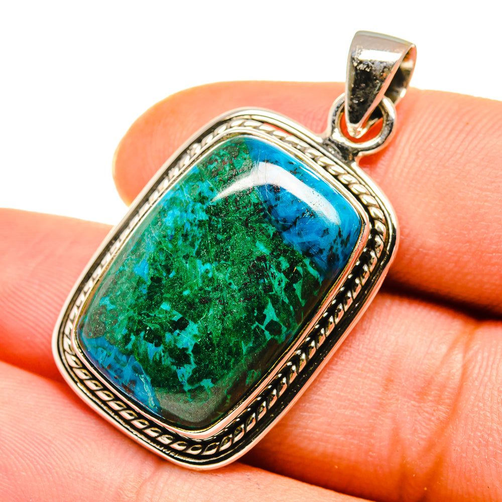 Chrysocolla Pendants handcrafted by Anasilvercos - PD8320