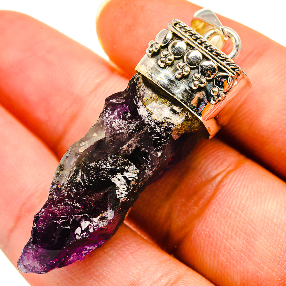 Amethyst Stalactite Pendants handcrafted by Anasilvercos - PD8323