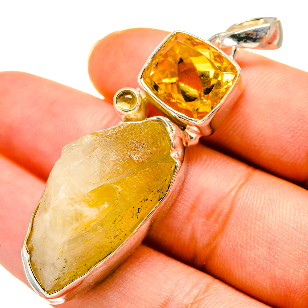 Citrine Pendants handcrafted by Anasilvercos - PD8325