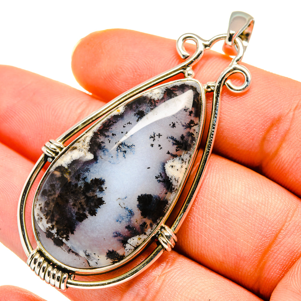 Dendritic Opal Pendants handcrafted by Anasilvercos - PD8329