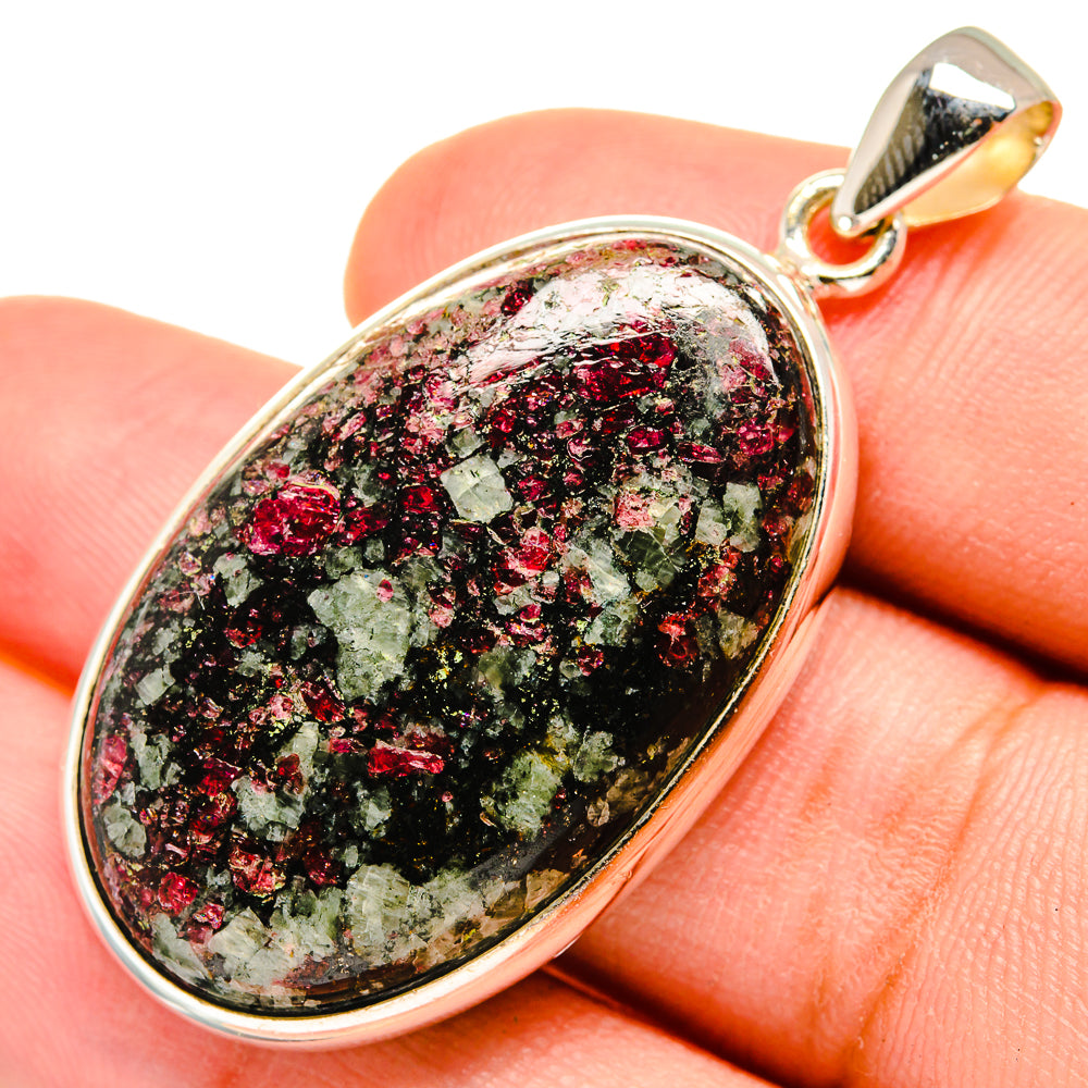 Russian Eudialyte Pendants handcrafted by Anasilvercos - PD8351