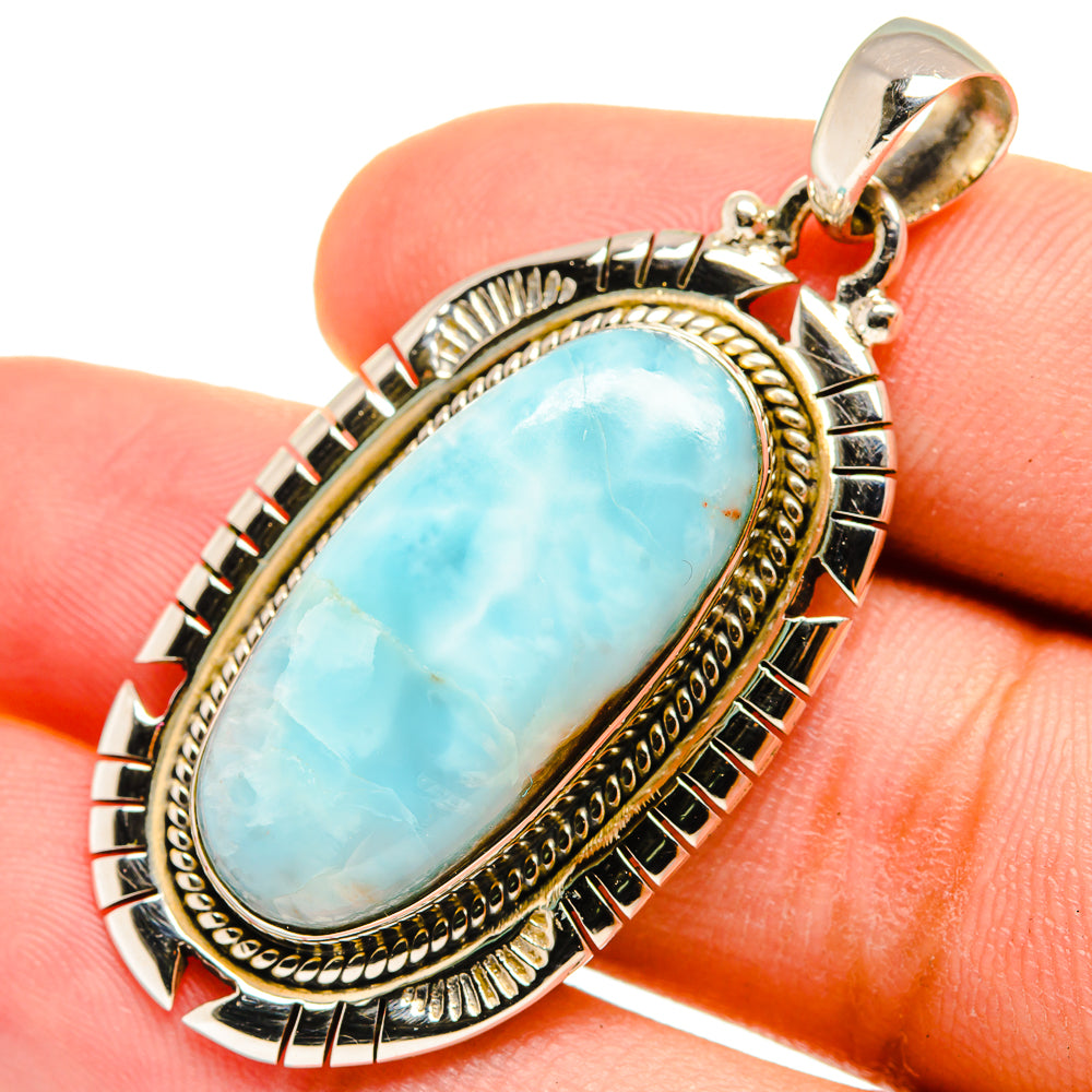 Larimar Pendants handcrafted by Anasilvercos - PD8355