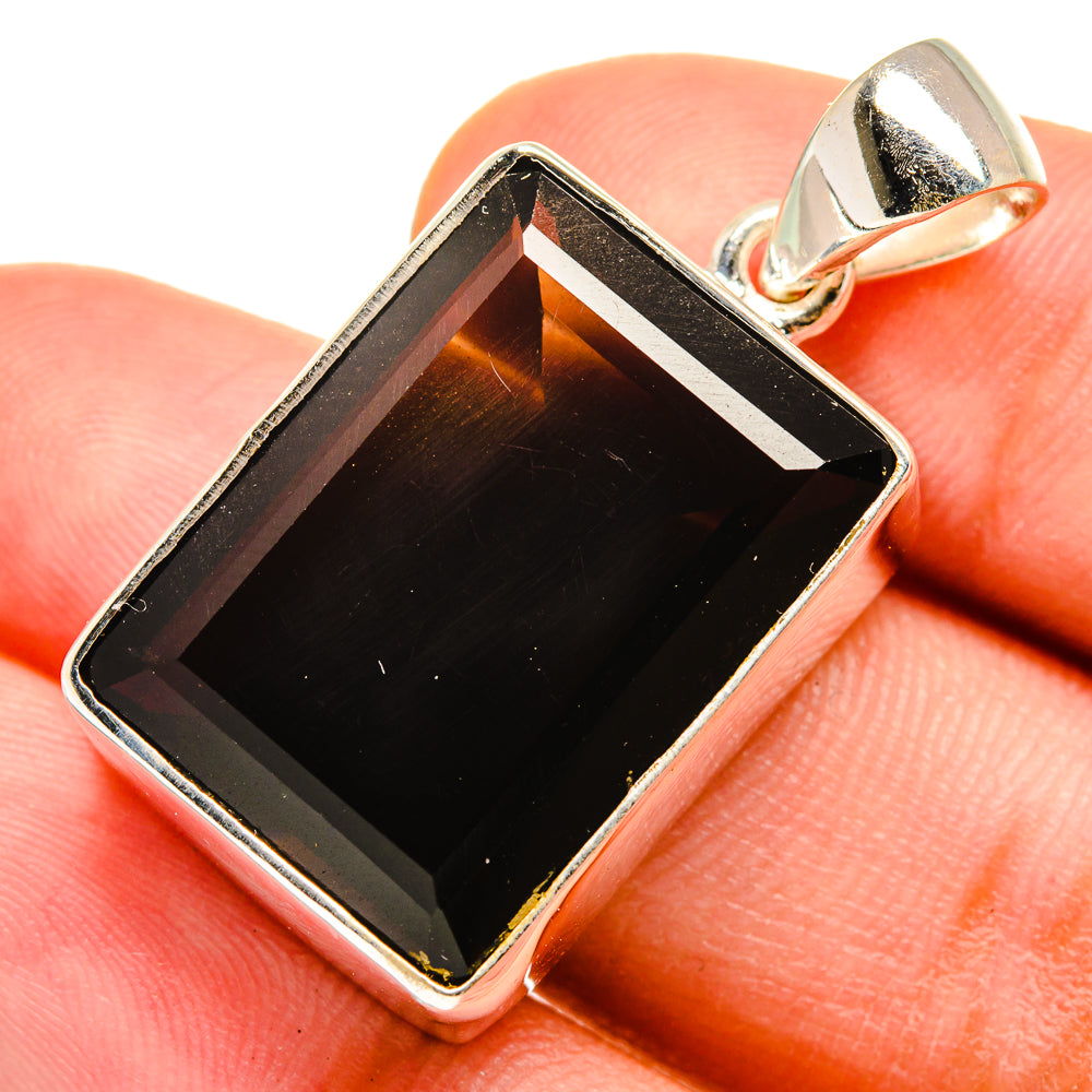 Smoky Quartz Pendants handcrafted by Anasilvercos - PD8358