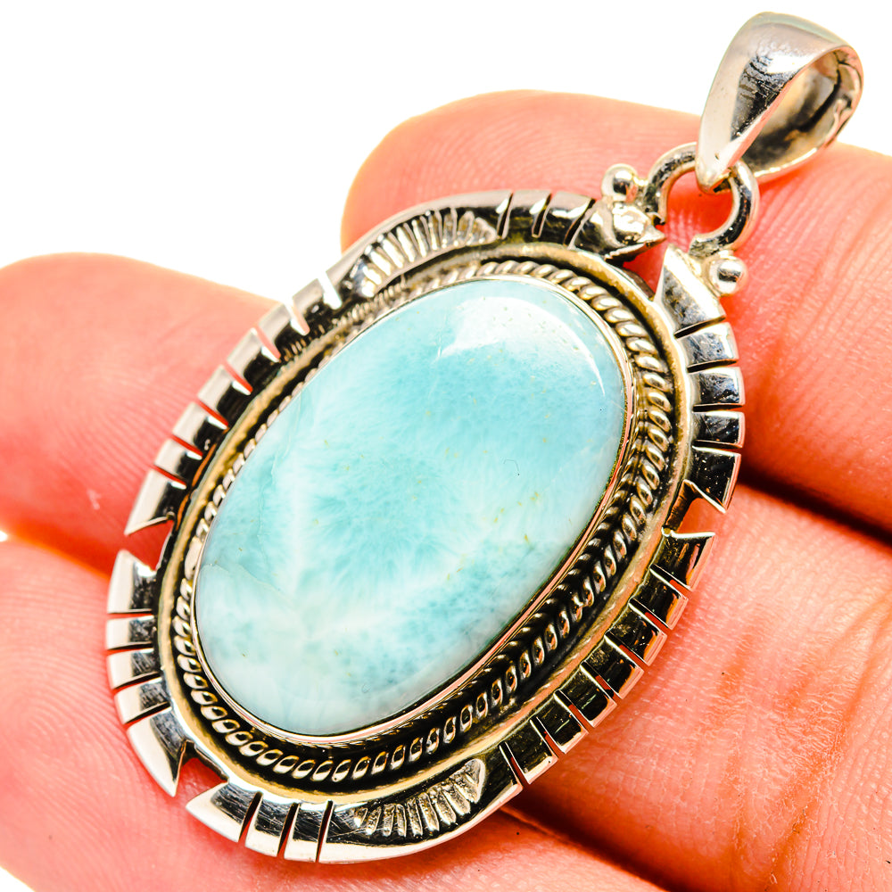 Larimar Pendants handcrafted by Anasilvercos - PD8384