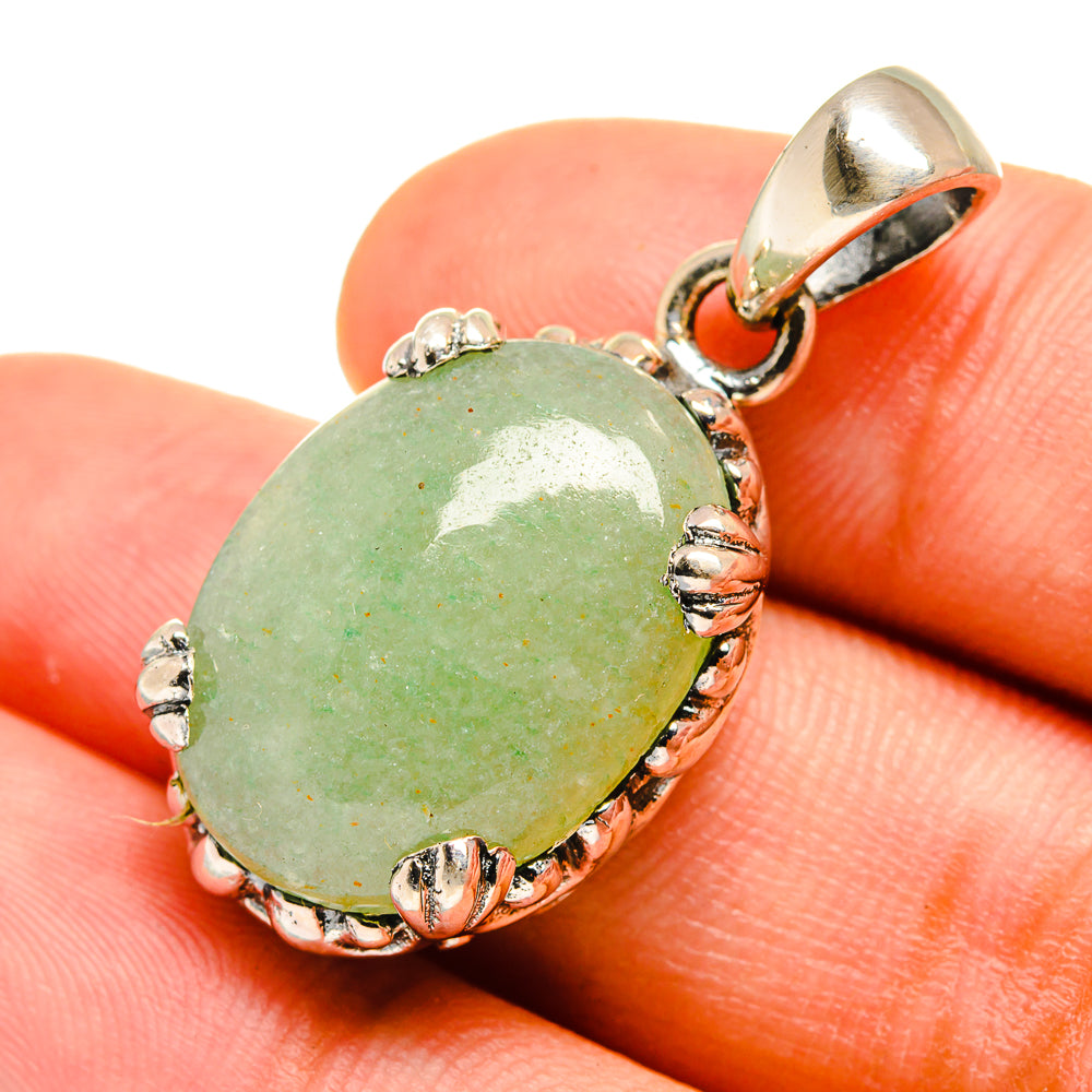 Prehnite Pendants handcrafted by Anasilvercos - PD8396