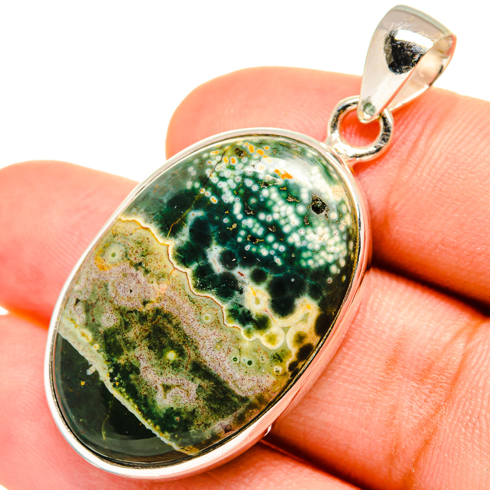 Ocean Jasper Pendants handcrafted by Anasilvercos - PD8402