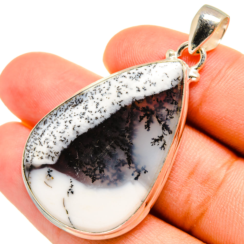 Dendritic Opal Pendants handcrafted by Anasilvercos - PD8406