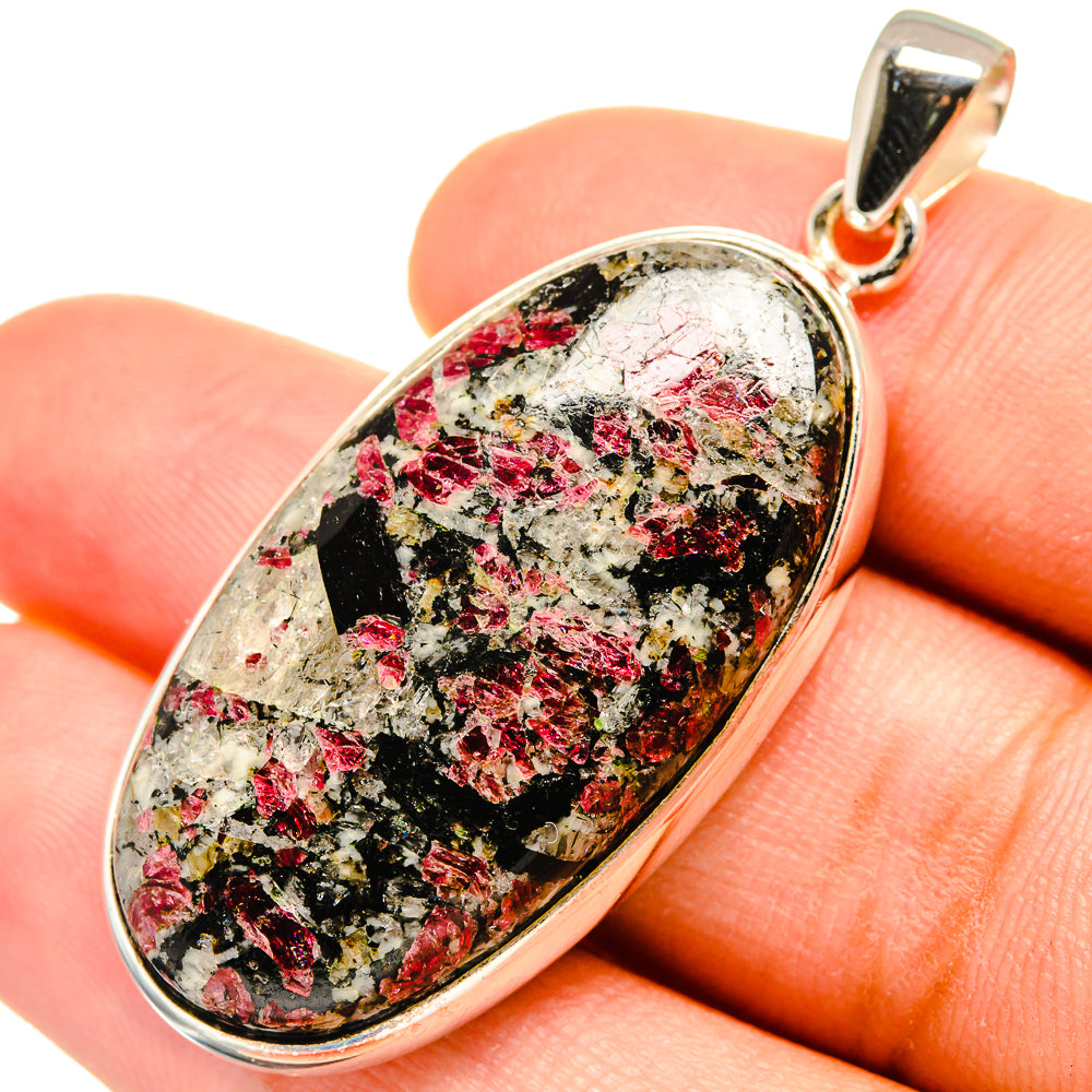 Russian Eudialyte Pendants handcrafted by Anasilvercos - PD8412