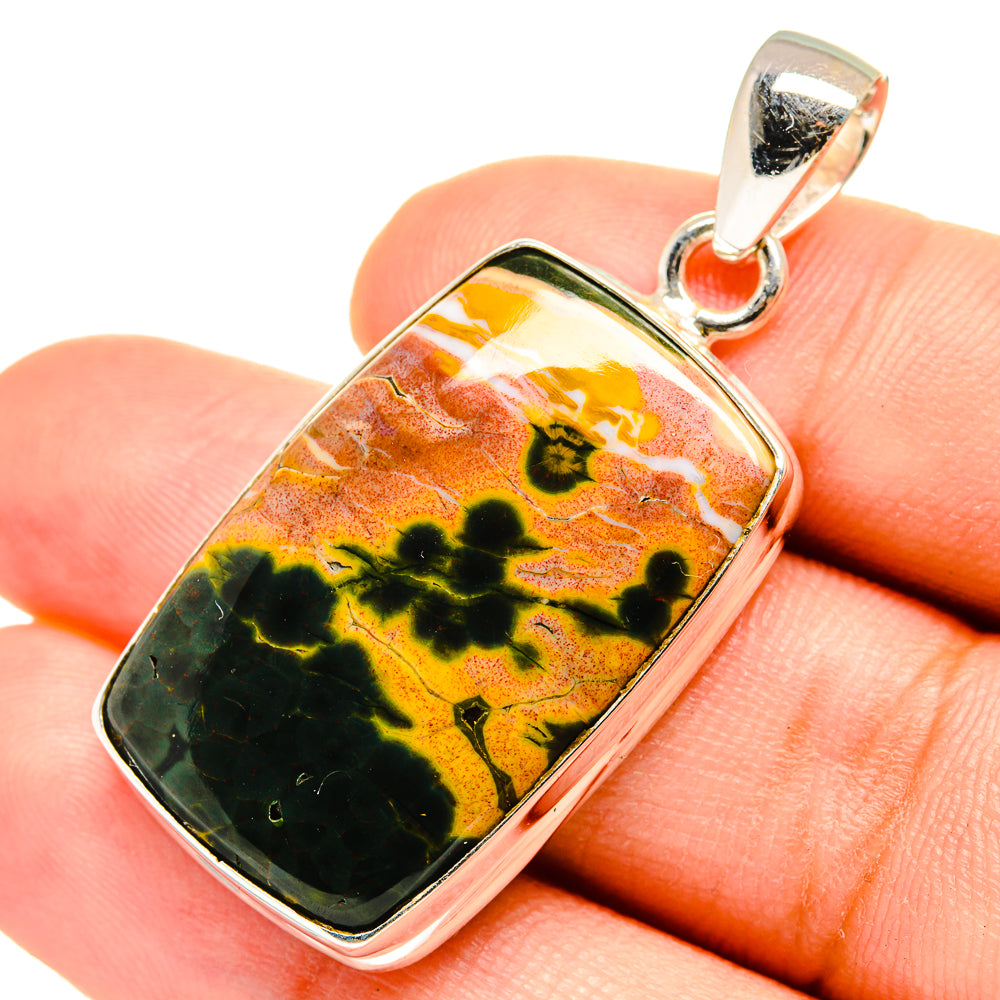 Ocean Jasper Pendants handcrafted by Anasilvercos - PD8419