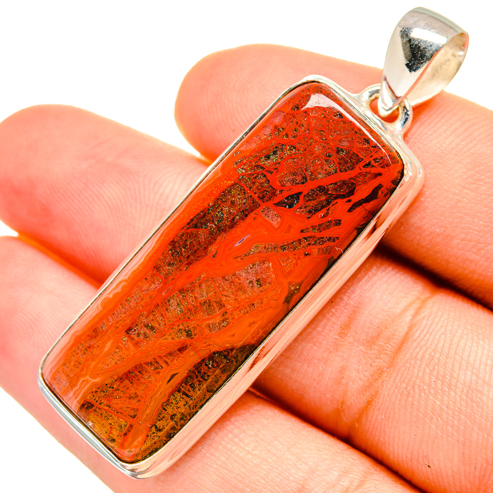 Red Jasper Pendants handcrafted by Anasilvercos - PD8431