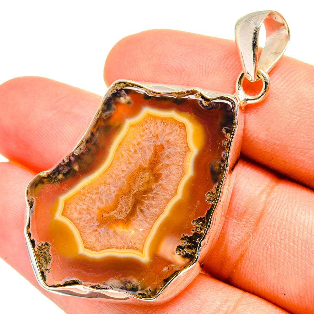 Geode Slice Pendants handcrafted by Anasilvercos - PD8432