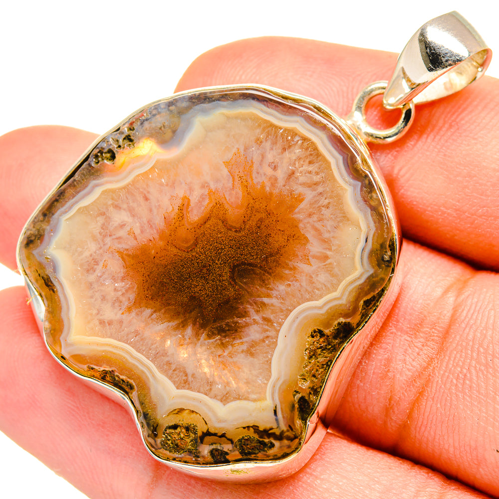 Geode Slice Pendants handcrafted by Anasilvercos - PD8435