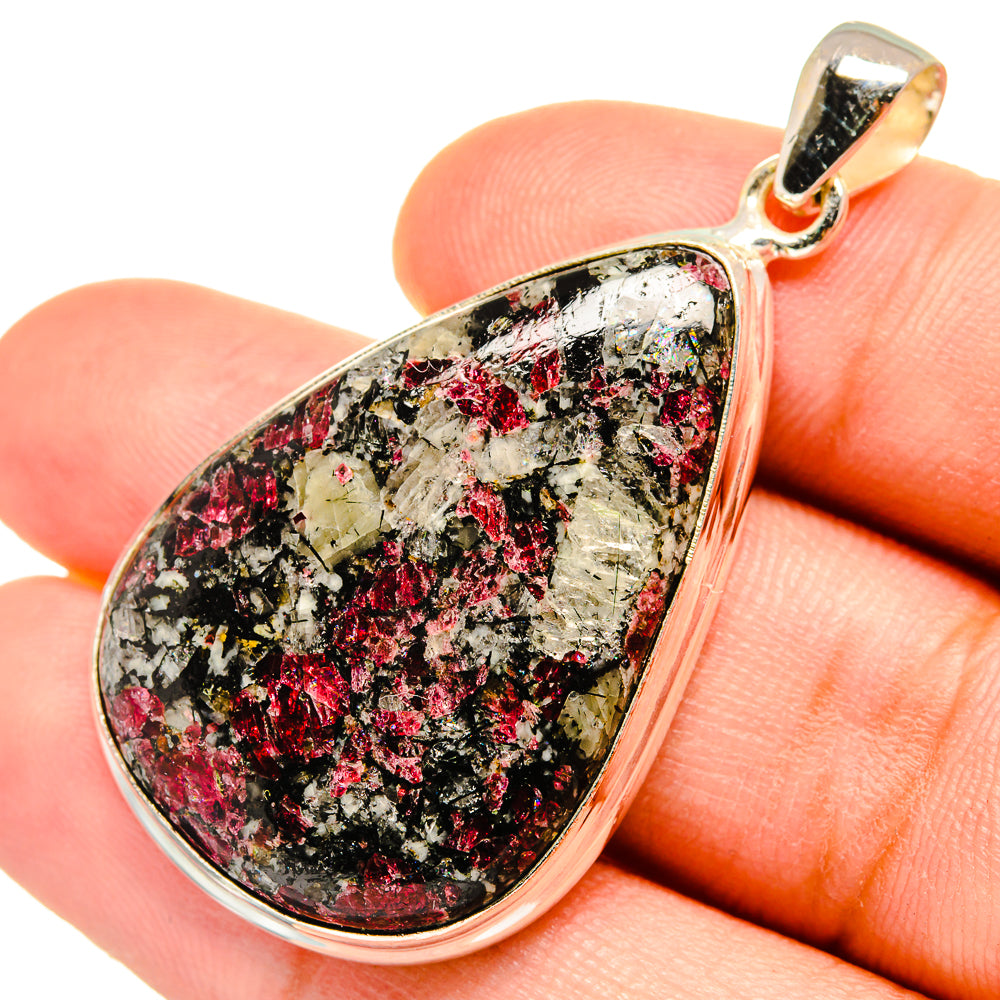 Russian Eudialyte Pendants handcrafted by Anasilvercos - PD8437