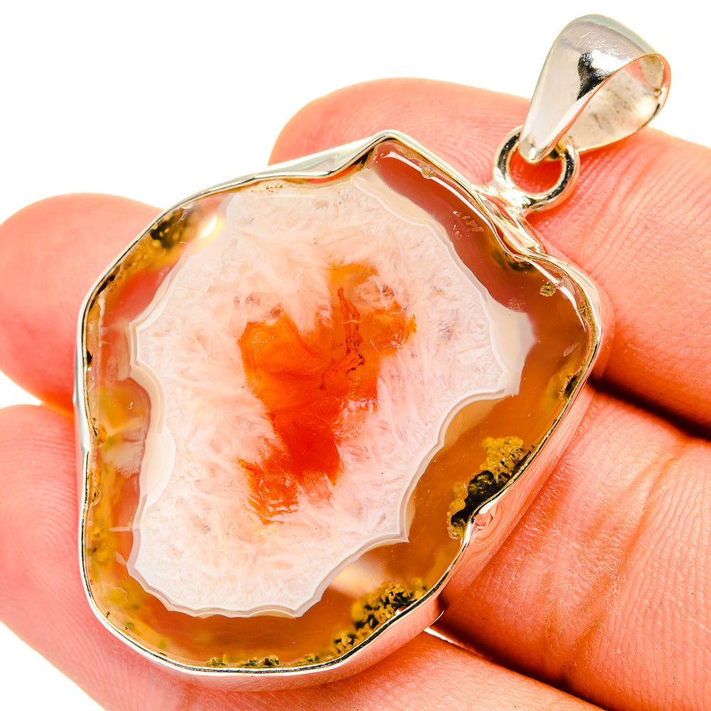 Geode Slice Pendants handcrafted by Anasilvercos - PD8452