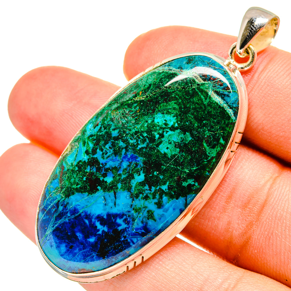 Chrysocolla Pendants handcrafted by Anasilvercos - PD8457