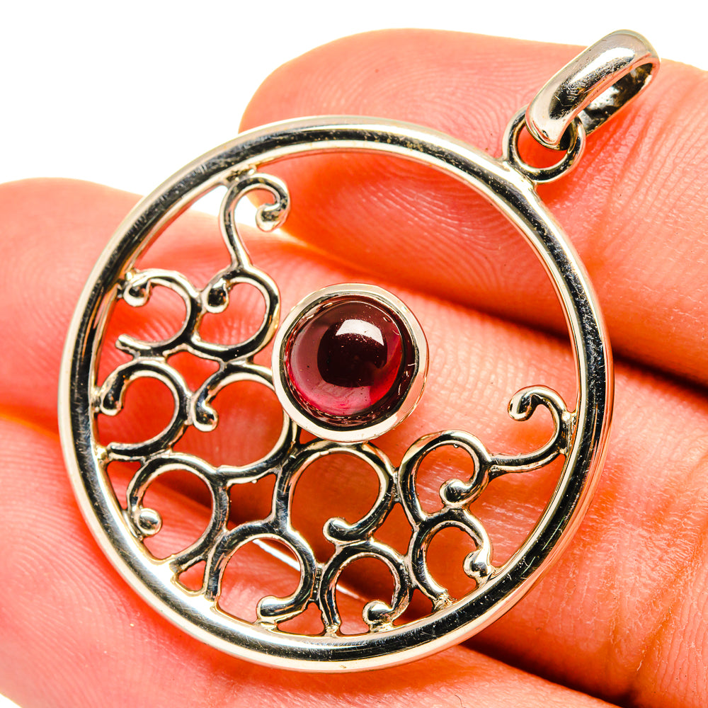 Garnet Pendants handcrafted by Anasilvercos - PD8458