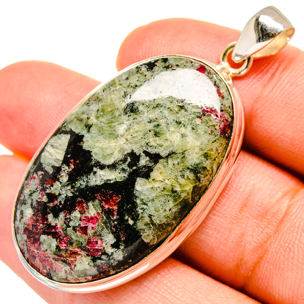 Russian Eudialyte Pendants handcrafted by Anasilvercos - PD8460