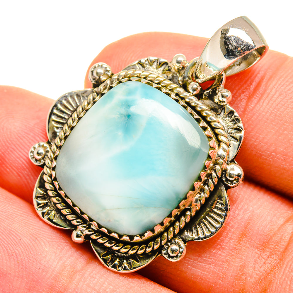 Larimar Pendants handcrafted by Anasilvercos - PD8464
