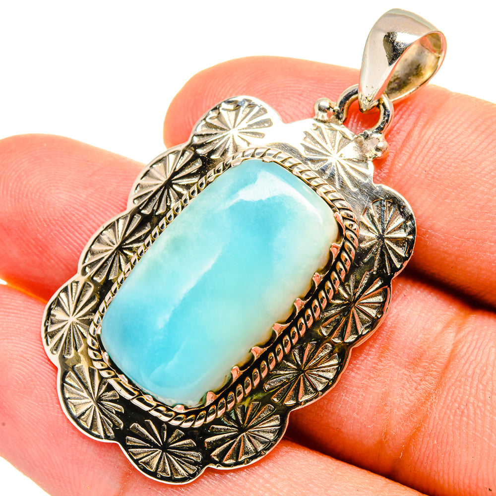 Larimar Pendants handcrafted by Anasilvercos - PD8465