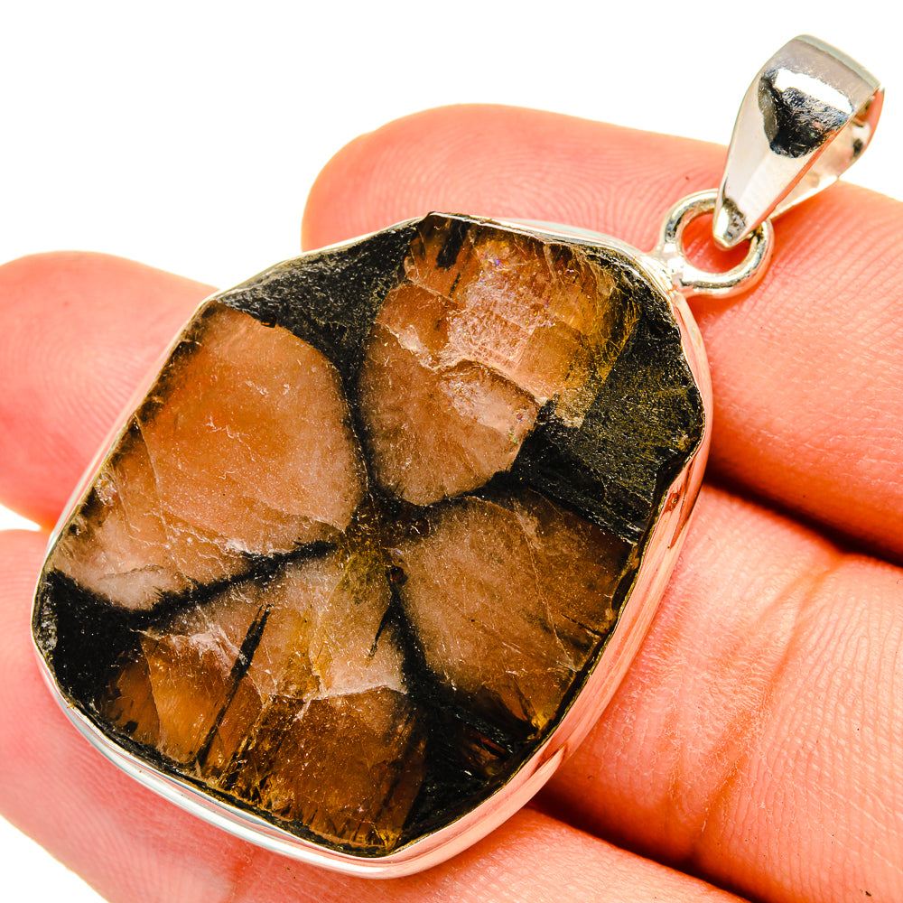 Chiastolite Pendants handcrafted by Anasilvercos - PD8475