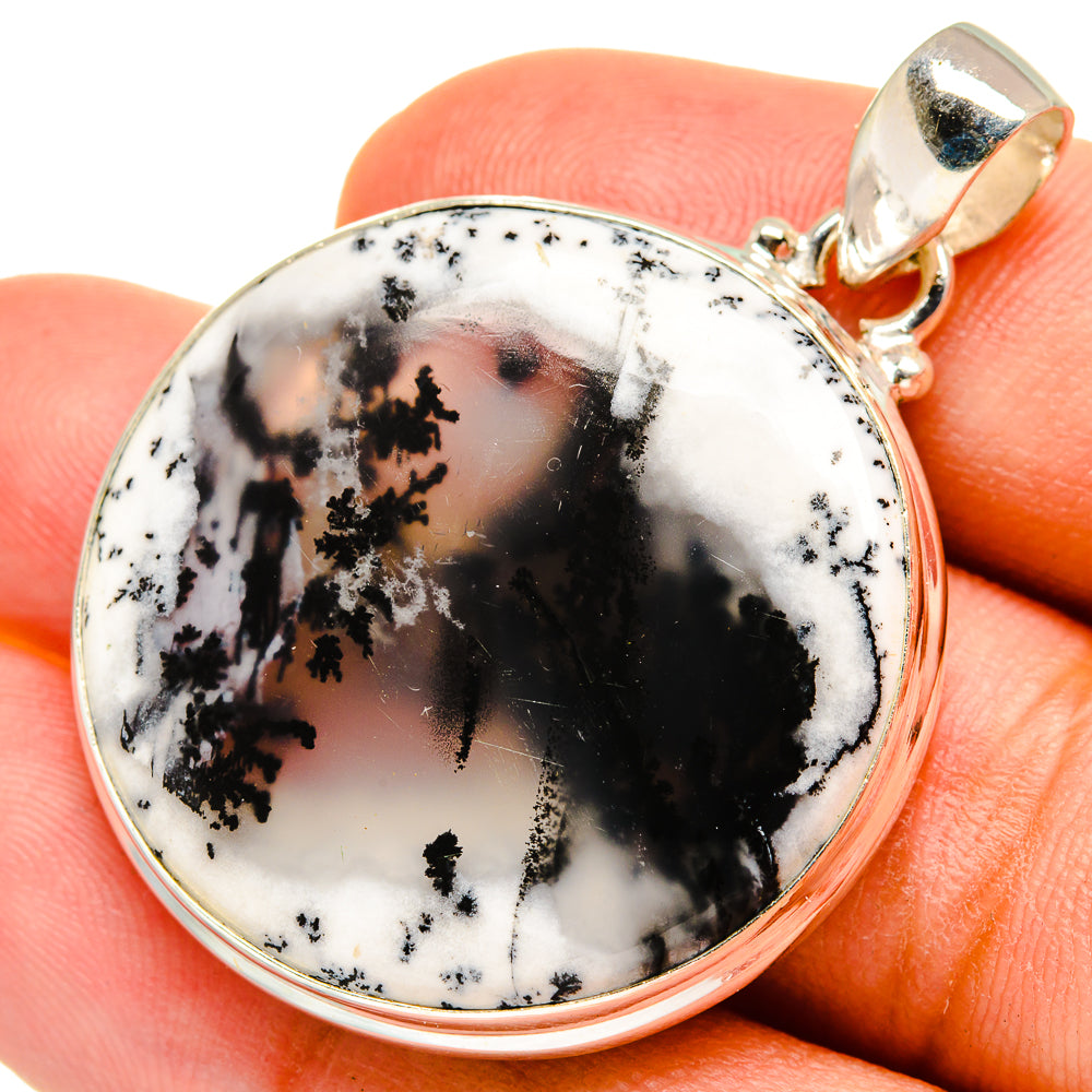 Dendritic Opal Pendants handcrafted by Anasilvercos - PD8476
