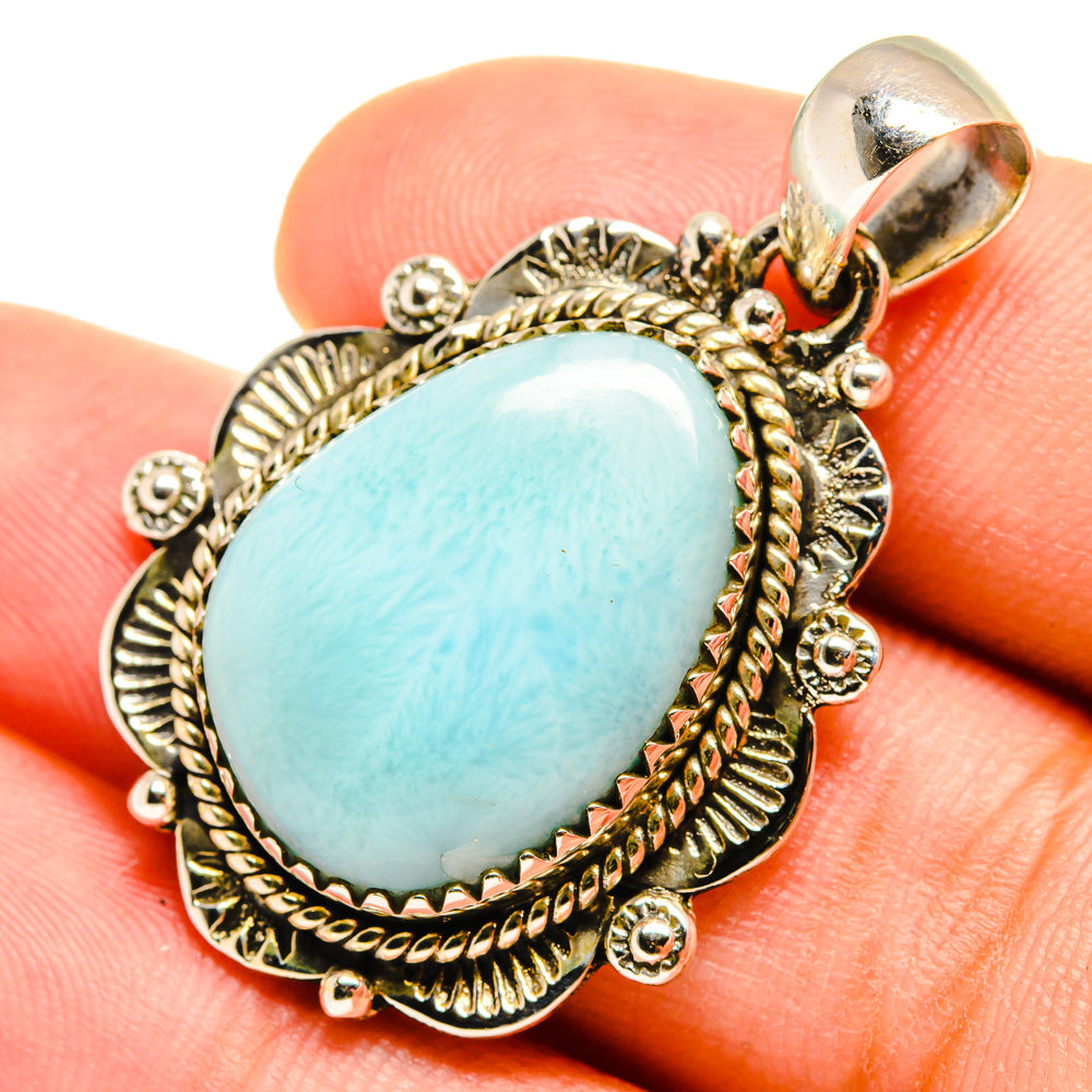 Larimar Pendants handcrafted by Anasilvercos - PD8478