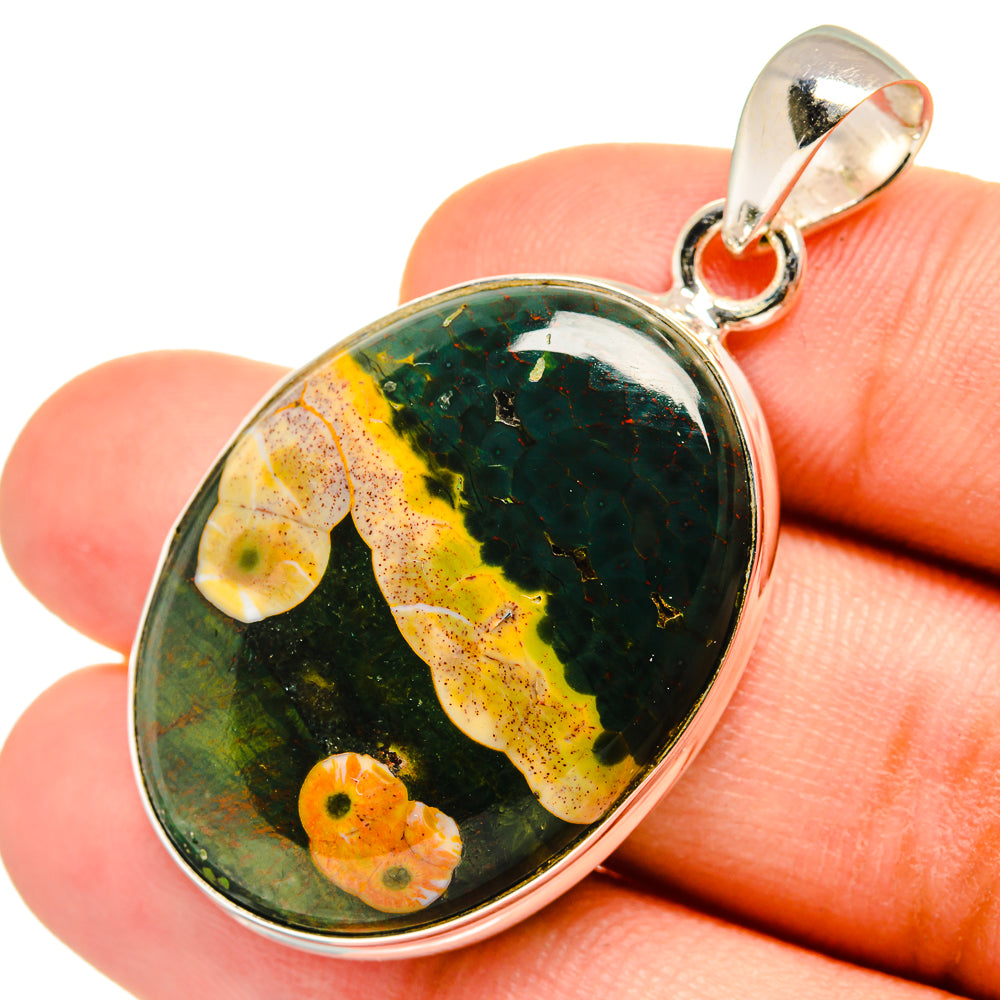 Ocean Jasper Pendants handcrafted by Anasilvercos - PD8500