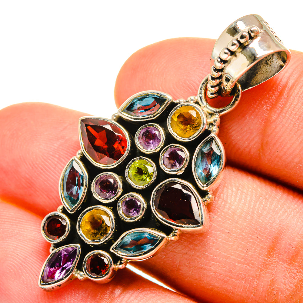 Garnet Pendants handcrafted by Anasilvercos - PD8508